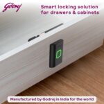 Godrej Smart Cabinet Lock| Biometric - 360° Fingerprint, 100 Fingerprints| Bluetooth| Mobile App | Passage Mode | Advantis Astron| 1st Made in India Digital Furniture Lock| Black| 3 Yrs Warranty - Image 3