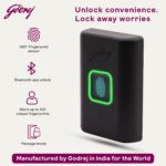 Godrej Smart Cabinet Lock| Biometric - 360° Fingerprint, 100 Fingerprints| Bluetooth| Mobile App | Passage Mode | Advantis Astron| 1st Made in India Digital Furniture Lock| Black| 3 Yrs Warranty - Image 4
