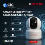 CP PLUS 4MP Quad HD Smart Wi-Fi CCTV Camera for Home | 360° Pan & Tilt | CTC Cyber Secure Tech | View & Talk | Smart Detection Suite | IR Night Vision | Cloud Recording | Support OK Google | CP-E45Q - Image 3