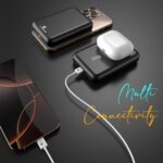 Kratos Magsafe Wireless Power Bank 10000mAh, 22.5W Fast Charging with 15W Wireless Output, Strong Magnetic Hold, USB Type-C, Compatible with iPhone 12 & Above, Android Qi Devices (Black) - Image 5