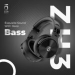 ZON ZH3 Wireless Bluetooth Over-The-Ear Headphone for Hi-Fidelity Music | 50Hrs Battery | 50mm Driver | with Mic | 2-Device connectivity | BT 5.4 | 3.5mm Aux Connect with mic | Black - Image 3