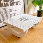 Footrest for Office Chair with Massage Texture and Roller, Ergonomic Under Desk with, Non-Slip Foot Stools for,Leg Resting Stool for Home, Table and Sofa-White - Image 3