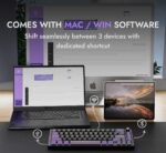 Kreo Swarm 65 Wireless Mechanical Gaming Keyboard 65% Gasket Mounted, Pre-Lubed Switches, 5-Layer Sound Dampening, RGB, Hot-Swap PCB, Tri-Mode – Windows & macOS (GTMX Tactile) - Image 4