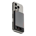 HAMMER 10000mAh MagSafe Power Bank, 15W Wireless Charging (MagSafe & Qi), 22.5W PD/PPS Fast Wired Charging, LED Display, iPhone 12 & Above, Metallic Finish, Magnetic Ring Included, Made in India - Image 3