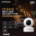 CP PLUS 4MP Quad HD Smart Wi-Fi CCTV Camera for Home | 360° Pan & Tilt | CTC Cyber Secure Tech | Supports LAN | View & Talk | Smart Detection Suite | Night Vision | Cloud Storage | OK Google | CP-E41Q - Image 3