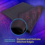 ZEBRONICS Firestorm Gaming Mouse pad for All Mouse sensors with Micro-Textured Fabric Surface, Anti Slip Rubber Base, 350x250mm Size, 4mm Thickness and a Portable roll and go Design - Image 3