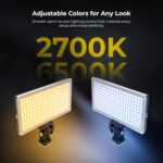 Digitek (LED-D308) 25W Bi-Color LED Video Light with Hot Shoe Mount, 2700K–6500K Adjustable Color Temperature, 308 LEDs, 2860LM Brightness, CRI 85+, for YouTube, Vlogging, Photography, Video Shoot - Image 4