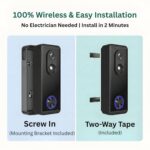 Delitech Smart Wireless Video Doorbell Pro 3k | 5MP 2560p HD Resolution | See & Talk to Visitor on Video Call | Battery-Powered | AI Motion Detection | Night Vision | Free Installation - Image 5