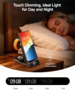 SwanScout 703S Charging Station for Samsung Galaxy, 3-in-1 Wireless Charger for Galaxy S25/S24 Ultra/S24S23/S22/Z Flip/Fold, for Galaxy Watch Ultra/8/7/6/5, for Galaxy Buds (No Adapter) (Black) - Image 3