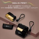 MPower Fusion Powerbank | India’s First 2-in-1 Powerbank | 10000mAh Battery Capacity | 22.5W PD-QC 3.0 Fast Charging | Built-in & Detachable Cables | Battery Display | Multi-Layered Protection (Black) - Image 3