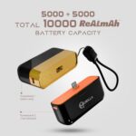 MPower Fusion Powerbank | India’s First 2-in-1 Powerbank | 10000mAh Battery Capacity | 22.5W PD-QC 3.0 Fast Charging | Built-in & Detachable Cables | Battery Display | Multi-Layered Protection (Black) - Image 4
