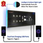 i380 6 modular Smart Wifi Switch Board with 4 Switch,1 Fan,1 Socket, C & A type USB charging ports | App Control, Voice-controlled by Alexa, G. Home, G. Assistant-G. Black - Image 5