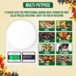 Smart Digital Weighing Scale for Kitchen & Body – Multifunction Scale with TARE, 10kg Capacity & 14 Health Metrics Tracking | Food & Fitness Scale - Image 3