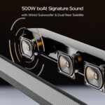 boAt Aavante Bar 3600/3500, 500W Signature Sound,5.1CH, Wall Mountable Design, Bass & Treble with Master Remote Control, Bluetooth Sound Bar, Home Theatre Soundbar Speaker (Premium Black) - Image 3