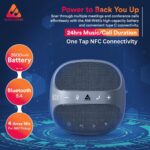 Audio Array AM-W45 Wireless Conference Microphone with Speaker | Bluetooth, USB & 4 Mics | 360° Pickup Upto 4M | Noise Reduction & Enhanced Voice | Portable Speakerphone for Video Calls/Zoom Meeting - Image 3