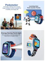 SPIKY Griffin Kid's 2G Voice Call Smart Watch with SOS, Torch, Camera | Dual Cameras, Voice Calling, SOS, Selfie Stickers, Games | Perfect for Kids Boys and Girls| Age 4-12 Years | Blue - Image 5