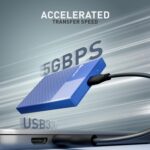 Cablet 2.5 Inch SATA USB 3.0 HDD/SSD Portable External Enclosure for 7mm and 9.5mm, Tool-Free Design, Supports UASP Max 6TB (HD2577-U3-BL) - Image 3