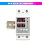 amiciSmart Automatic Over/Under Voltage and Over Load Protection (Adjustable Setting) with Auto Re-Connect LED Display Standard Din-Rail Mounted Single Phase 220V, 63A (13.8kW) - Image 4