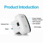 CLUB BOLLYWOOD 300Mbps Repeater Wireless AP Router Extender Signal Booster Range | Home Networking & Connectivity | Wireless Signal Repeater | 1X Repeater - Image 3