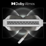 ZEBRONICS Havoc Premium Gaming Headphone with Dolby Atmos Subscription, 50mm Neodymium Drivers, Extra Soft Ear Cushion, Suspension Headband,Braided Cable (White) - Image 4