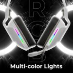 ZEBRONICS Havoc Premium Gaming Headphone with Dolby Atmos Subscription, 50mm Neodymium Drivers, Extra Soft Ear Cushion, Suspension Headband,Braided Cable (White) - Image 5