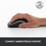 Logitech MK270r Wireless Keyboard and Mouse Combo for Windows, 2.4 GHz Wireless, Spill-Resistant Design, 8 Multimedia & Shortcut Keys, 2-Year Battery Life, PC/Laptop- Black - Image 4