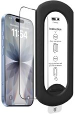 EGOTUDE for iPhone 17 & 16 Pro Tempered Glass 9H Hardnes Edge-To-Edge Coverage Screen Guard Protector with Easy Fit Auto Dust Removal Kit - Image 5
