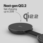 Stuffcool Nexi 3 in 1 Foldable Magnetic Wireless Charger Qi2.2 Certified 25W Fast Charger for iPhone 12 to 16 Series AirPods and Apple Watch Includes 45W PD Adapter and Type C Cable - Image 3