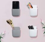 8 Piece Wall Mounted Storage Box Remote Storage Organizer Case for Air Conditioner TV Mobile Phone Plug Holder Stand Rack, Phone Charger Plug Holder (Pack of 8 Pcs) - Image 3