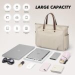 Laptop Shoulder Bag 16.5 inches, Laptop Shoulder Bag Large Work Tote Bag Women's Laptop Portable Bag Fashion Handbag, Suitable for Business Travel - Image 4