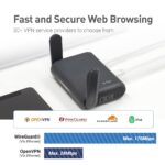 GL.iNet GL-A1300 (Slate Plus) Wireless VPN Travel Router - Dual_Band Wi-Fi and Hotel Captive Portal, Phone Connection, Extender, Evaluation Point, Pocket-Format, Open Source, NAS - Image 3