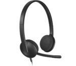 Logitech H340 Stereo Wired Over Ear Headphones With Mic With Noise-Cancelling, Usb, Pc/Mac/Laptop - Black - Image 3