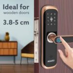 AGARO Grand Smart Door Lock with Handle, Auto Lock, Unlock with Finger Print/RFID Card/PIN Access/App with Bluetooth/Manual Key Access, Digital Door Lock, Anti-Theft Lock, Home Safety, Rose Gold - Image 4