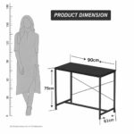 Callas Home Work Desk Study Table | Computer Table for Home | Office Table | Desktop and Laptop Table | Office Desk (ST-10-Black) - Image 3