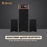 OBAGE X12 HiFi 2.1 Speaker System with Qualcomm® aptX™ HD | Dual 6.5" Subwoofer Drivers & Silk Dome Tweeters | Bluetooth, Optical & AUX | 24-Bit High Fidelity Audio for Rooms up to 300 sq. ft. - Image 3