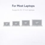 Adjustable Laptop Stand for Desk, Aluminum Foldable Ergonomic Laptop Riser with 6 Angle Height Adjustment, Portable Anti-Slip Ventilated Notebook Holder for MacBook HP Dell Lenovo (Grey) - Image 6