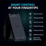 HomeMate® Wi-Fi Smart 24 Amp Touch Switch (Black, Pack of 1) | No Hub Required | Works with Amazon Alexa, Google Assistant and Siri - Image 4