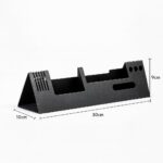 Metal Desk Organizer for Study Table – Matte Black Powder-Coated Desktop Shelf for Books, Stationery, Gadgets & Office Supplies | Space-Saving Table Organizer Rack - Image 4