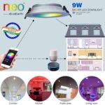 EcoEarth Neo Wi-Fi Smart Led Downlight (Ceiling Downlight) Compatible Voice Command Home, 9-Watt | Warm to Cool Feel & 16 Million Colors | Pack of 1 - Image 3