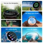 Boat Lunar Discovery w/ 1.39" (3.5 cm) HD Display, Turn-by-Turn Navigation, DIY Watch Face Studio, Bluetooth Calling, Emergency SOS, QR Tray, Smart Watch for Men & Women(Brown) - Image 3