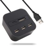 TEC TAVAKKAL All in One USB Hub Combo 3 USB Ports and All in one Card Reader, USB 2.0, for Pen Drives/Cameras/Mobiles/PC/Laptop/Notebook/Tablet, Docking Station, MS/MS Pro/SD/Micro SD Support. - Image 3