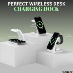 Sakit® Wireless Charger 3In1 23W Mag-Safe Stand For iPhone 16/16 Plus/16 Pro/16 Pro Max,iPhone 15/15 Plus/15 Pro/15 Pro Max,Iphne 14/13/12,Airpods 3Rd/2Nd Gen,Series 10/9/8/7/6/5/4/3/2/1 Se-White - Image 4