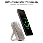 DailyObjects Loop Qi2 Certified 10000 Mah Mag-Safe Compatible Aluminium Wireless Power Bank|Fast Charging| Compatible with Samsung/OnePlus/iPhone 12/13/14/15/16/Pro Max|Pocket Size (Titanium) - Image 3