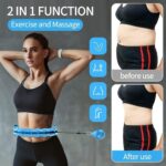 Hula Hoop with Adjustable Weights, Auto-Spinning Ball, Fitness Exercise Hoop Henirag for Men & Women Adults and Kids-Multi Color - Image 3