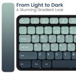 Portronics Key11 Combo Rechargeable Wireless Keyboard and Mouse Set, Bluetooth 5.3&2.4GHz Wireless,Type-C Fast Charging,Gradient Keys, Noiseless Typing, High Precision Mouse, for PC&Laptop(Blue) - Image 3