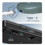 Portronics Key11 Combo Rechargeable Wireless Keyboard and Mouse Set, Bluetooth 5.3&2.4GHz Wireless,Type-C Fast Charging,Gradient Keys, Noiseless Typing, High Precision Mouse, for PC&Laptop(Blue) - Image 4