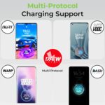UltraProlink Boost 100SVC|100W SUPERVOOC Charger with Type-C Cable| Compatible with Oneplus, Oppo, Realme, Redmi,Xiaomi|1m USB A-C TPE Cable| Supports Dash, Warp, Vooc, SuperVooc,Dart|UM1201|White - Image 3