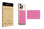 amazon basics Suction Phone Case Anti-Slip Silicone Multipurpose Hands-Free Sticky Pads for Phone Case Mount for Selfies Videos Mirror Shower Car Dashboard - Pink (1 Piece) - Image 3