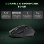 EvoFox Banshee 2 Wireless Gaming Mouse with Display Tri-Mode (2X BT,2.4G&Wired) | PixArt Sensor, 1000Hz Polling Rate, 12,000 DPI, 6 Programmable Buttons, Software Support - Image 7