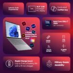 Lenovo Smartchoice Yoga Slim 7 Aura Edition, Intel Core Ultra 7 258V, 32GB RAM, 1TB SSD, WUXGA OLED, Copilot+ AI PC, 47 Tops, 15"/38.8cm, Windows 11, Office 2024, Grey, 1.53Kg, 83HM004NIN, AI Laptop - Image 3